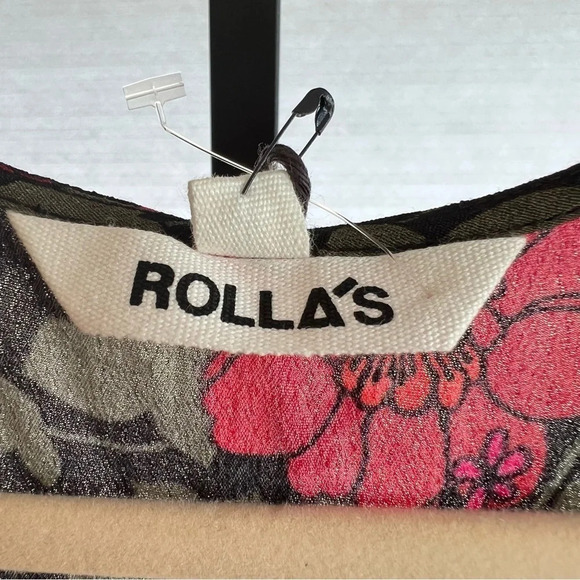 Rolla’s Cleo Rambling Floral Wrap Dress Black Multi Au 6 US XS NWT Spring Girly - Picture 3 of 6